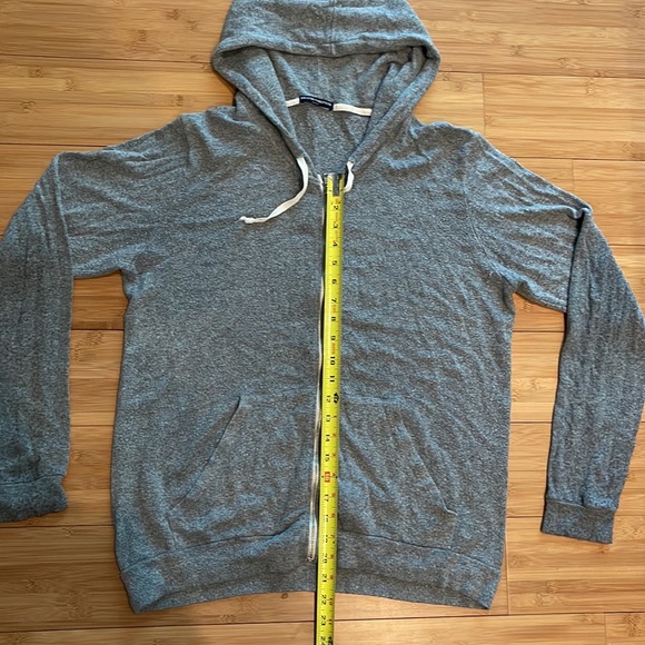 Brandy Melville gray zip-up hoodie - Picture 3 of 5